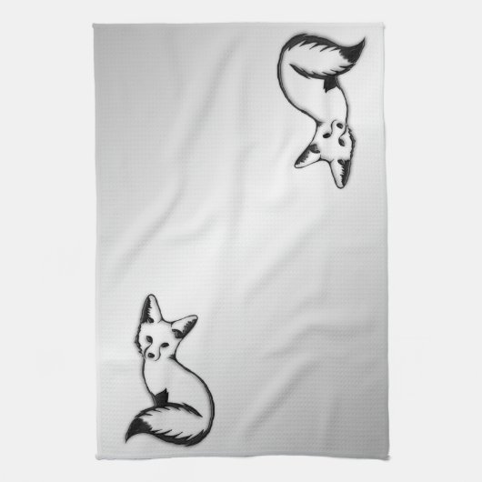 Silberfuchs Geschirrtuch (Vertikal)