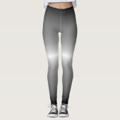 Silberfuchs Mantel grauer Ombre Pastell Leggings (Vorderseite)