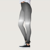 Silberfuchs Mantel grauer Ombre Pastell Leggings (Links)