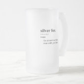 SILBERFUCHS MATTGLAS BIERGLAS (VorderseiteRechts)
