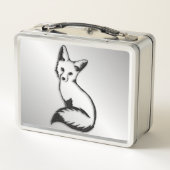 Silberfuchs Metall Brotdose (Rückseite)