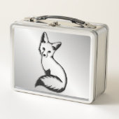 Silberfuchs Metall Brotdose (Vorderseite)