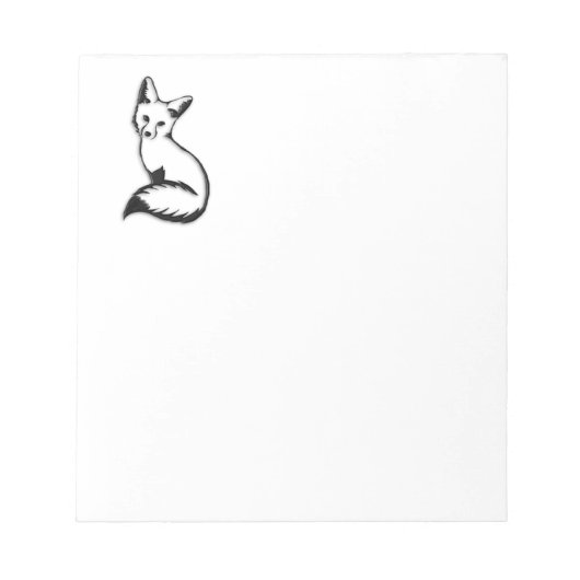 Silberfuchs Notizblock (Vorderseite)