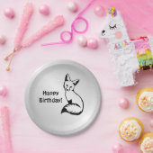 Silberfuchs Pappteller (Party)