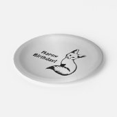 Silberfuchs Pappteller (Schrägansicht)