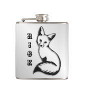 Silberfuchs Personalisiert Flachmann (Vorderseite)