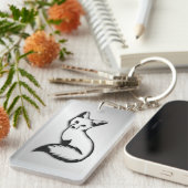 Silberfuchs Schlüsselanhänger (Vorderseite rechts)