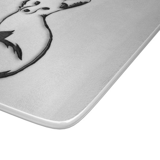 Silberfuchs Schneidebrett (Ecke)