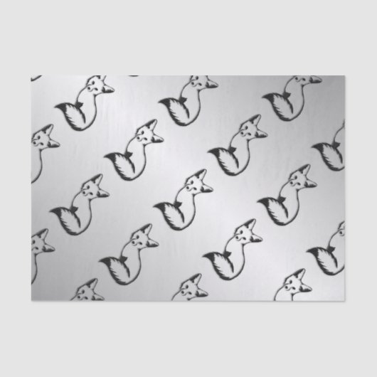 Silberfuchs Seidenpapier (Vorderseite)