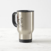 Silberfuchs-Thermal-Tasse Reisebecher (Vorderseite Links)