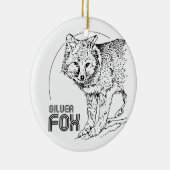SILBERFUCHS VINTAGE KERAMIKORNAMENT (Rechts)