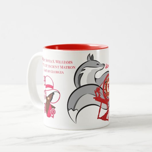Silberfuchs Zweifarbige Tasse (Vorderseite Links)