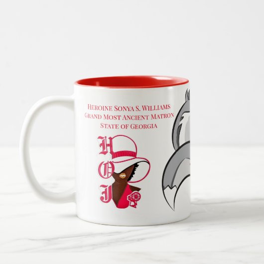 Silberfuchs Zweifarbige Tasse (Links)