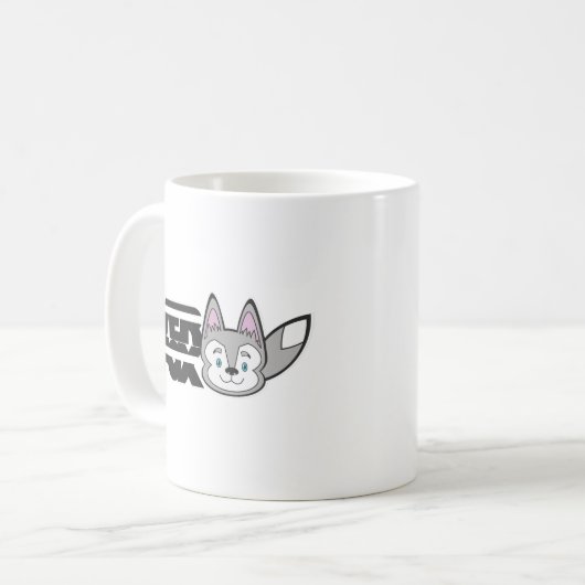 Silberfuchslogo Kaffeetasse (Vorderseite Links)