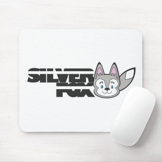 Silberfuchslogo Mousepad (Mit Mouse)