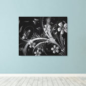 Silbergarten Leinwanddruck (Insitu (Holzboden))