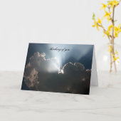 Silbergedanken Karte (Gelbe Blume)