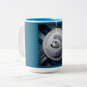 Silbergekrönt Zweifarbige Tasse (Vorderseite Links)