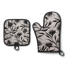 Silbergequiltete Hitze, Ofen-Mitt und Pot-Ho