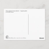 Silbergewaschene Postkarte (Rückseite)