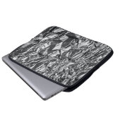 Silbergewebe Laptopschutzhülle (Vorne Knopf)