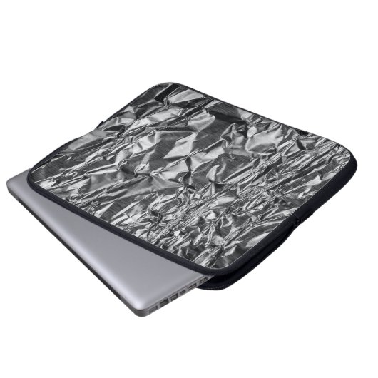 Silbergewebe Laptopschutzhülle (Vorne Knopf)