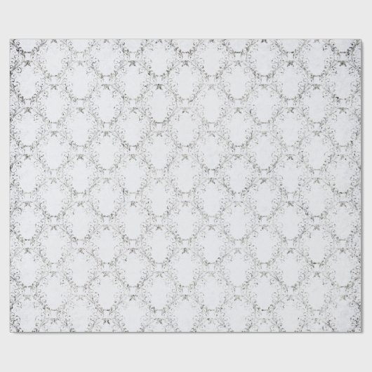 Silbergitter Geschenkpapier (Flach)