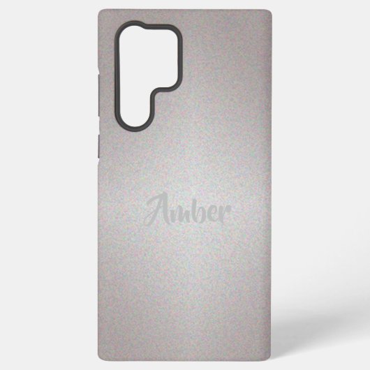 Silberglanz Samsung Galaxy Hülle (Rückseite)