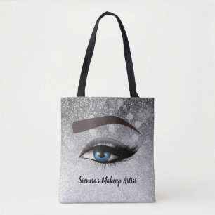 Silberglasanstiche Makeup artist Tasche