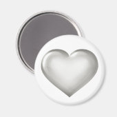 Silberglasherz Magnet (Vorderseite/Rückseite)