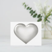 Silberglasherz Postkarte (Stehend Vorderseite)