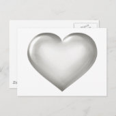 Silberglasherz Postkarte (Vorne/Hinten)