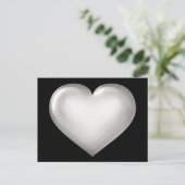 Silberglasherz Postkarte (Stehend Vorderseite)