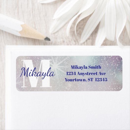 Silberglitter mit Sternen (Insitu)