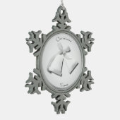 Silberglocken - Baum-Ornament Schneeflocken Zinn-Ornament (Links)