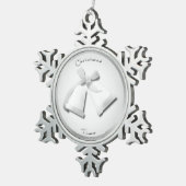 Silberglocken - Baum-Ornament Schneeflocken Zinn-Ornament (Rechts)