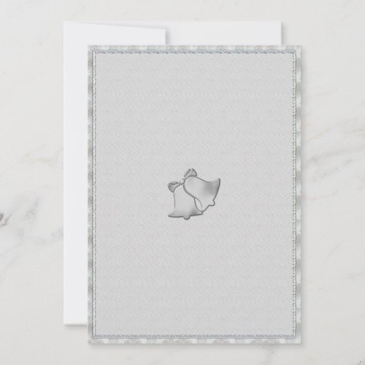 Silberglocken Einladung (Rückseite)