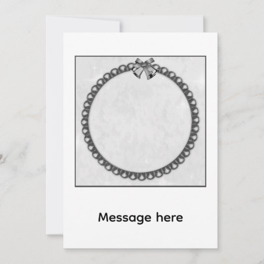 Silberglocken Einladung (Vorderseite)