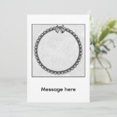 Silberglocken Einladung (Stehend Vorderseite)