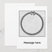 Silberglocken Einladung (Vorne/Hinten)