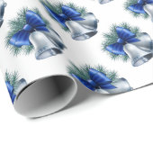 Silberglocken  geschenkpapier (Rolleneckpunkt)