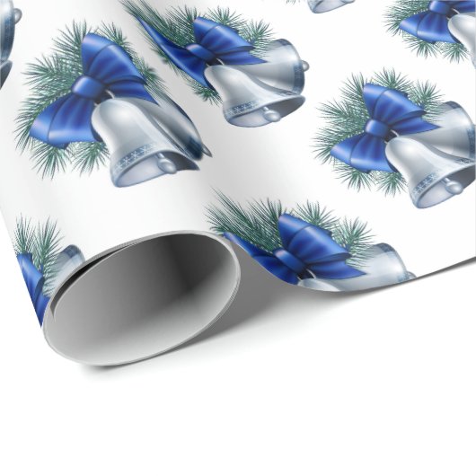 Silberglocken  geschenkpapier (Rolleneckpunkt)