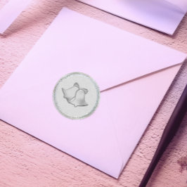 Silberglocken Runder Aufkleber