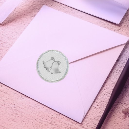 Silberglocken Runder Aufkleber