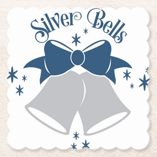 Silberglocken skalierte Untersetzer (Vorderseite)