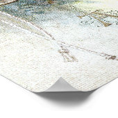 Silberglocken und Kirchenweiden Weihnachten Poster (Ecke)