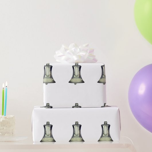 Silberglocken Weißpapier Geschenkpapier (Partygeschenke)