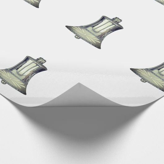 Silberglocken Weißpapier Geschenkpapier (Ecke)