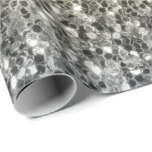 Silbergold dunkle Glitzern Glitzer ombre Geschenkpapier (Rolleneckpunkt)