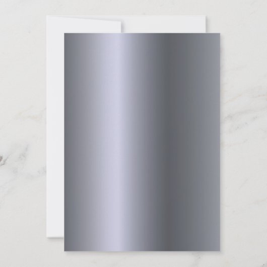 Silbergold-Musiknoten zum Geburtstag Party Einladung (Rückseite)